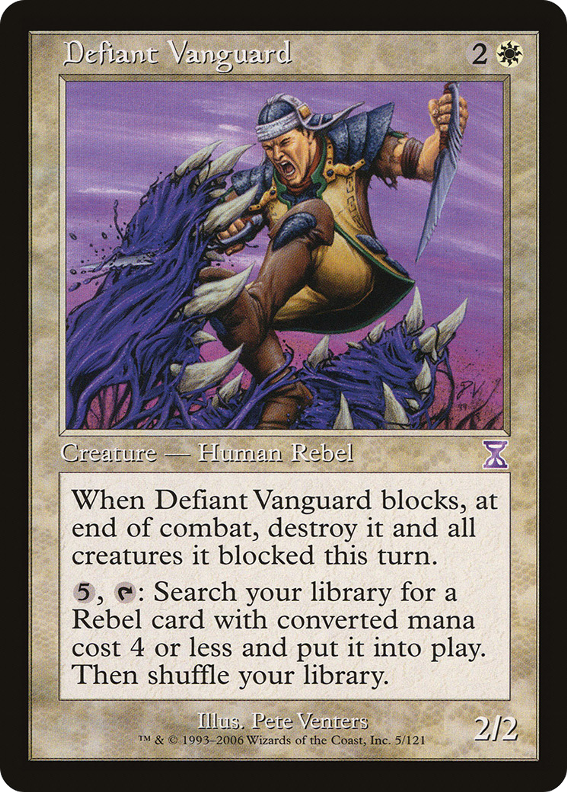 Defiant Vanguard — Time Spiral Timeshifted — Magic: The Gathering