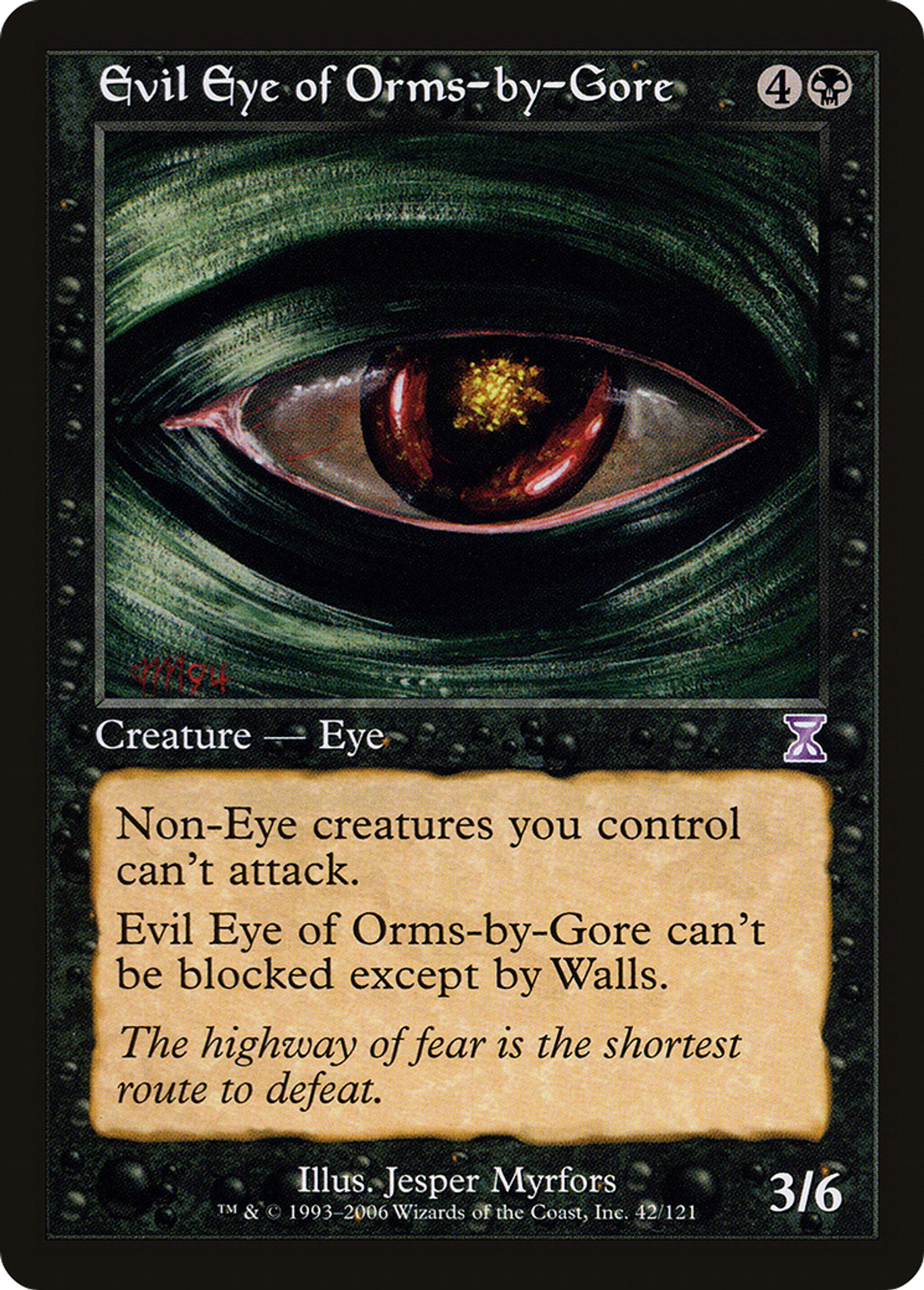 Evil Eye of Orms-by-Gore — Time Spiral Timeshifted — Magic: The Gathering