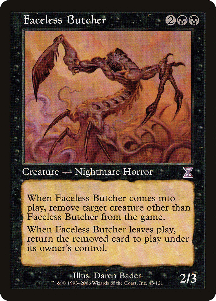 Faceless Butcher — Time Spiral Timeshifted — Magic: The Gathering