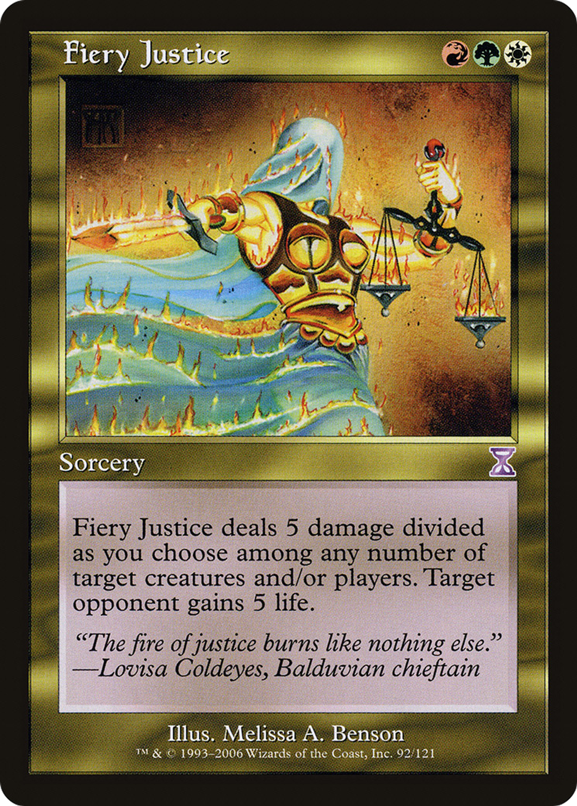 Fiery Justice — Time Spiral Timeshifted — Magic: The Gathering