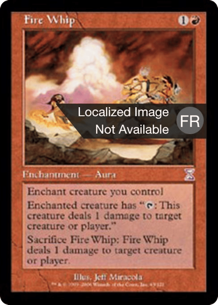 Fouet de feu — Time Spiral Timeshifted — Magic: The Gathering