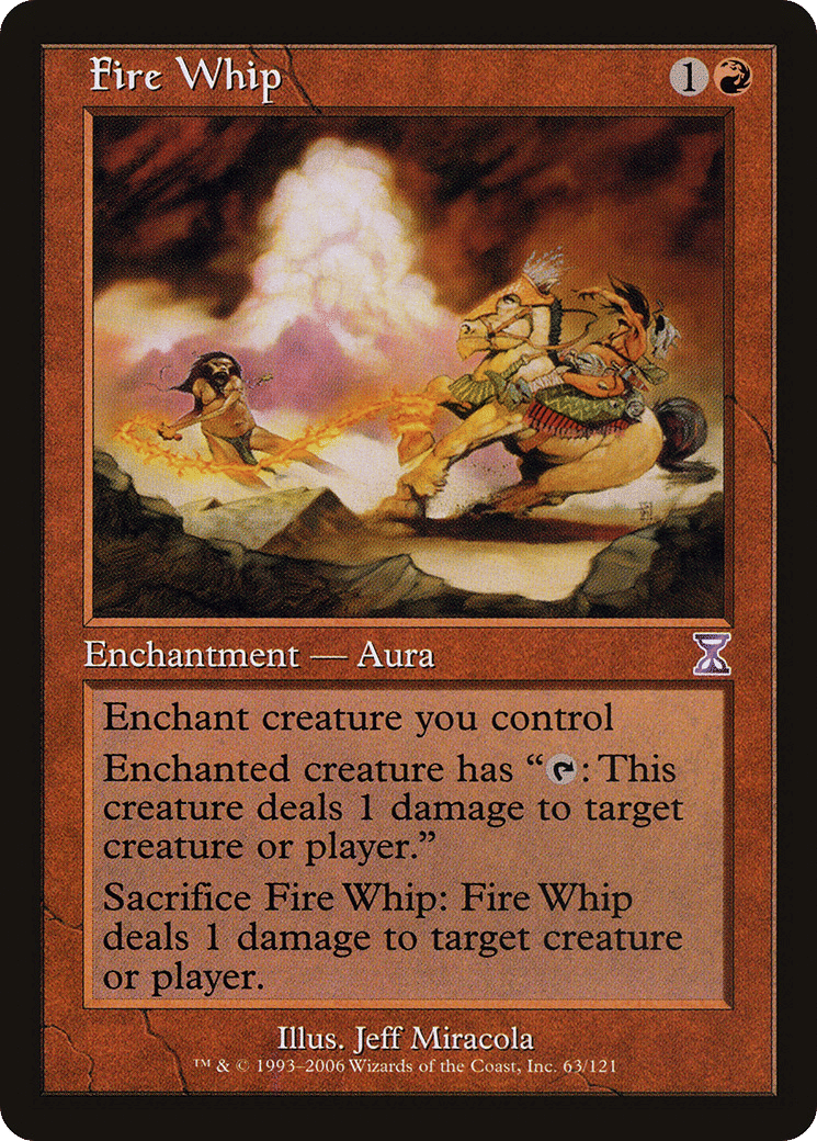 Fire Whip — Time Spiral Timeshifted — Magic: The Gathering