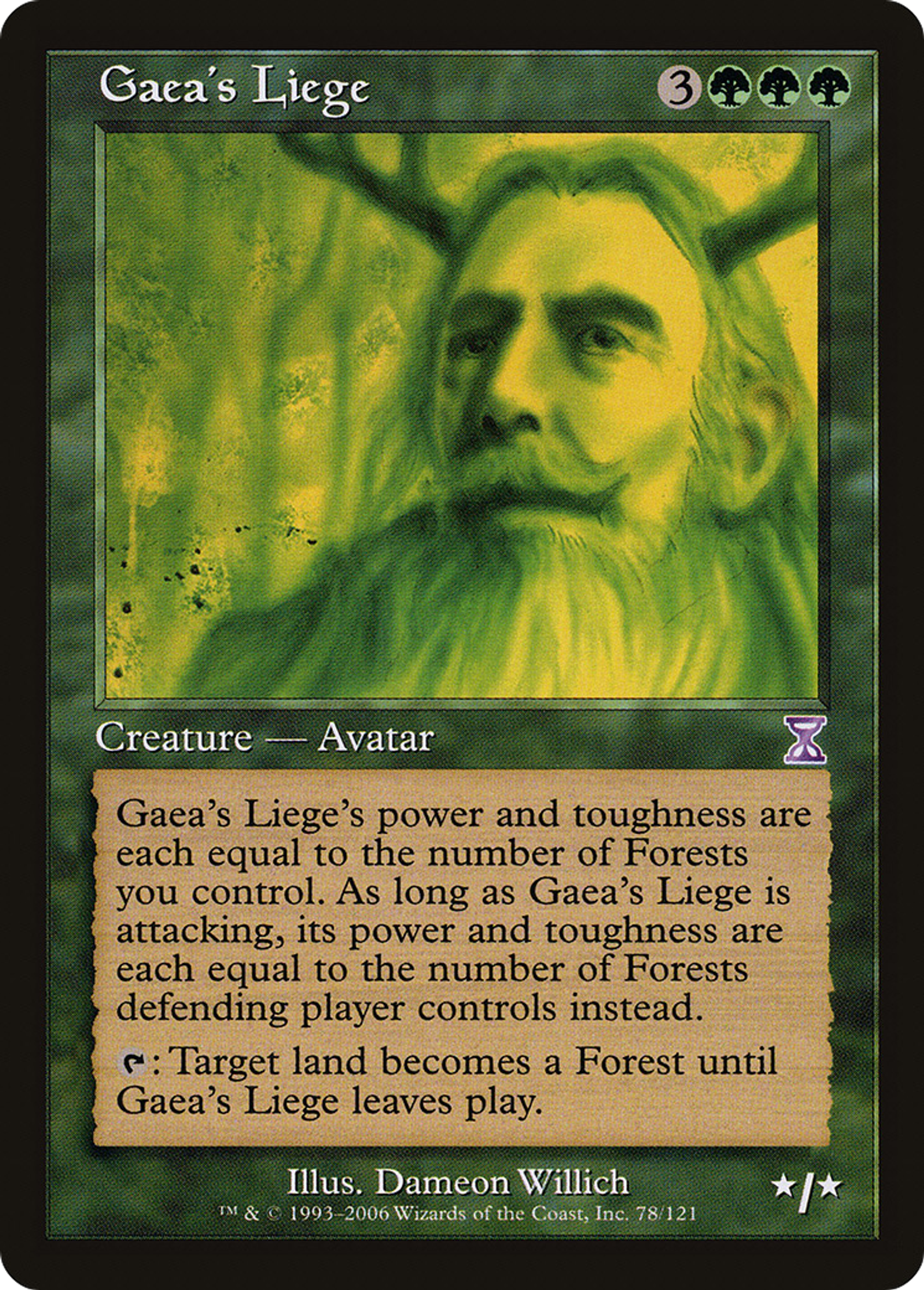 Gaea's Liege — Time Spiral Timeshifted — Magic: The Gathering