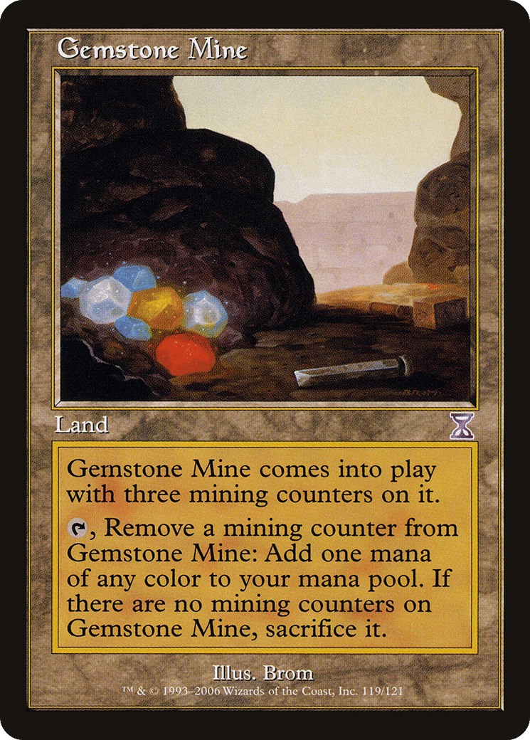 Gemstone Mine — Time Spiral Timeshifted — Magic: The Gathering