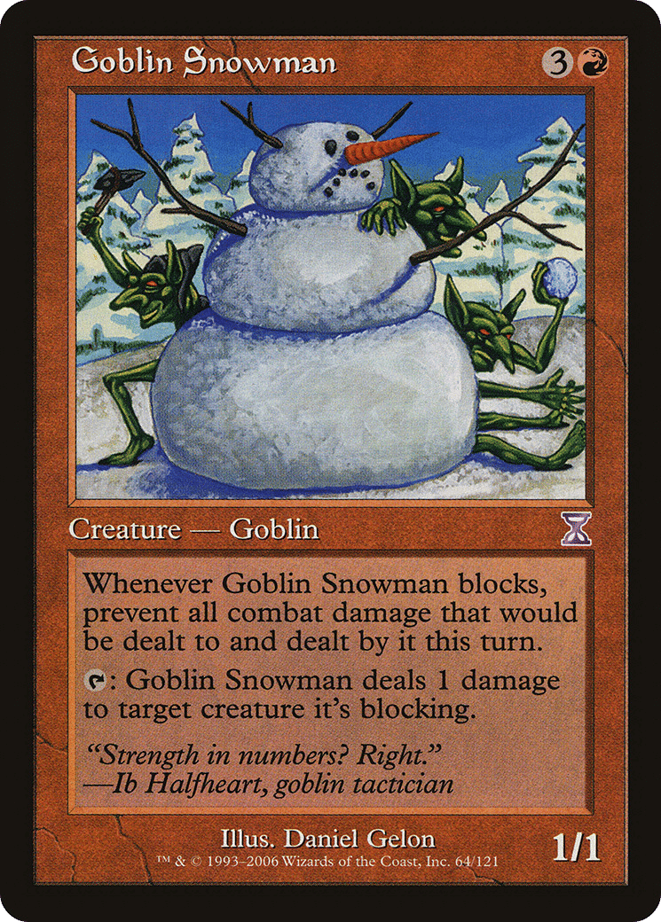 Goblin Snowman — Time Spiral Timeshifted — Magic: The Gathering