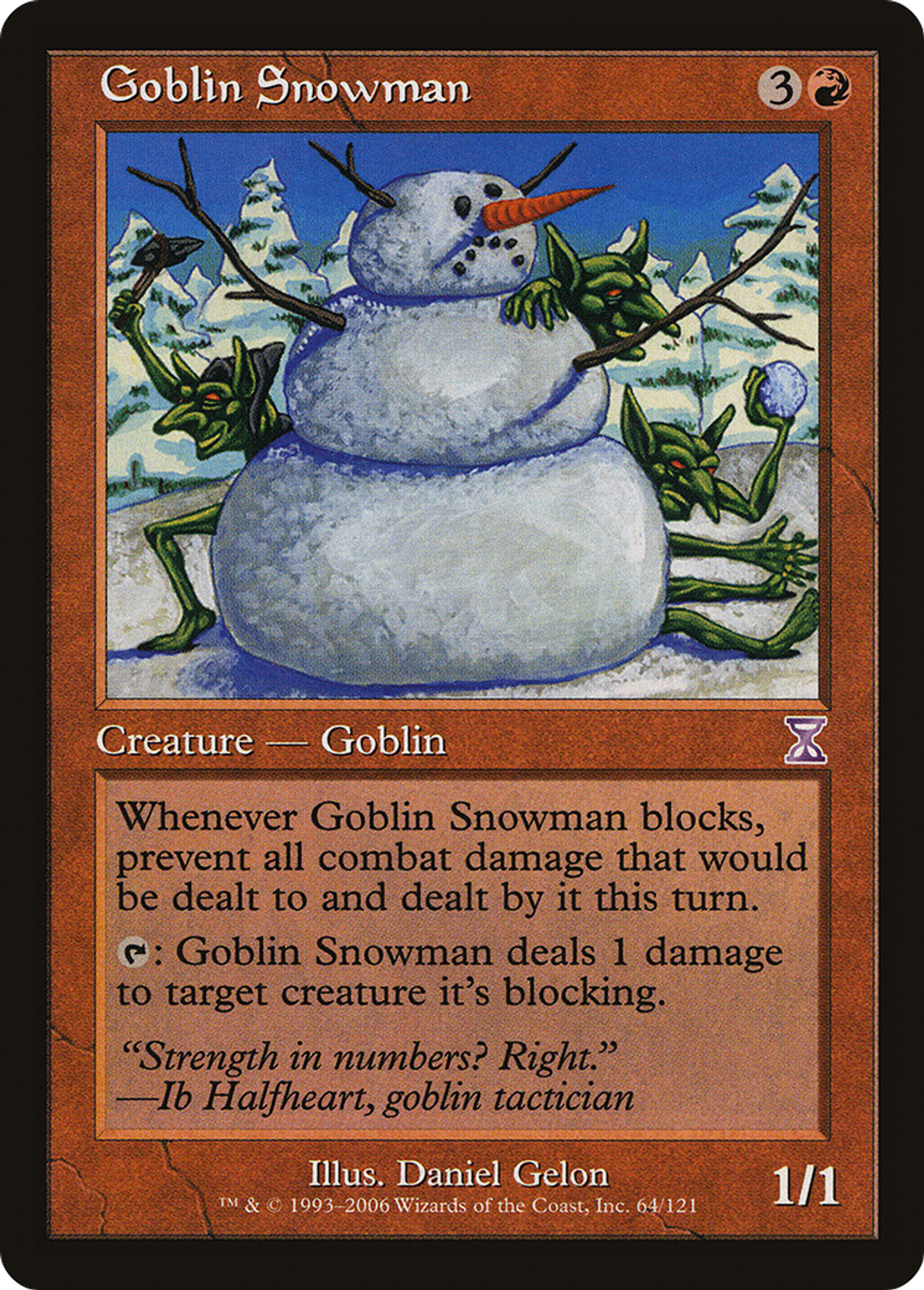Goblin Snowman — Time Spiral Timeshifted — Magic: The Gathering