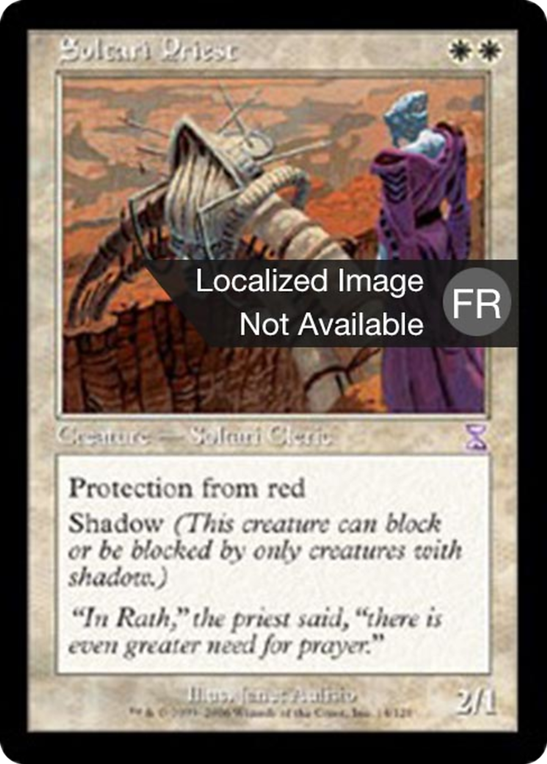Prêtre soltari — Time Spiral Timeshifted — Magic: The Gathering