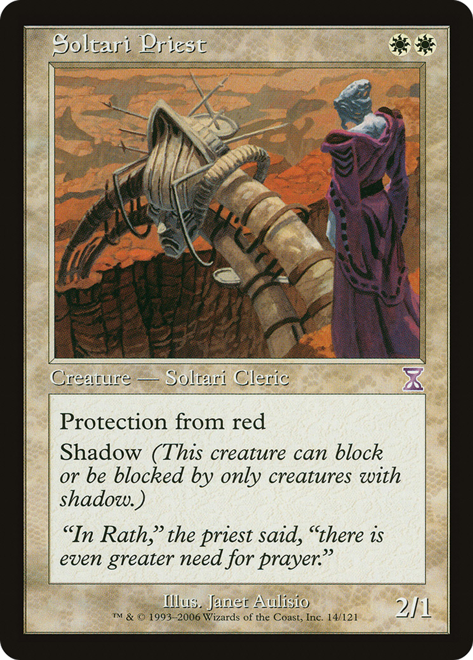 Soltari Priest — Time Spiral Timeshifted — Magic: The Gathering