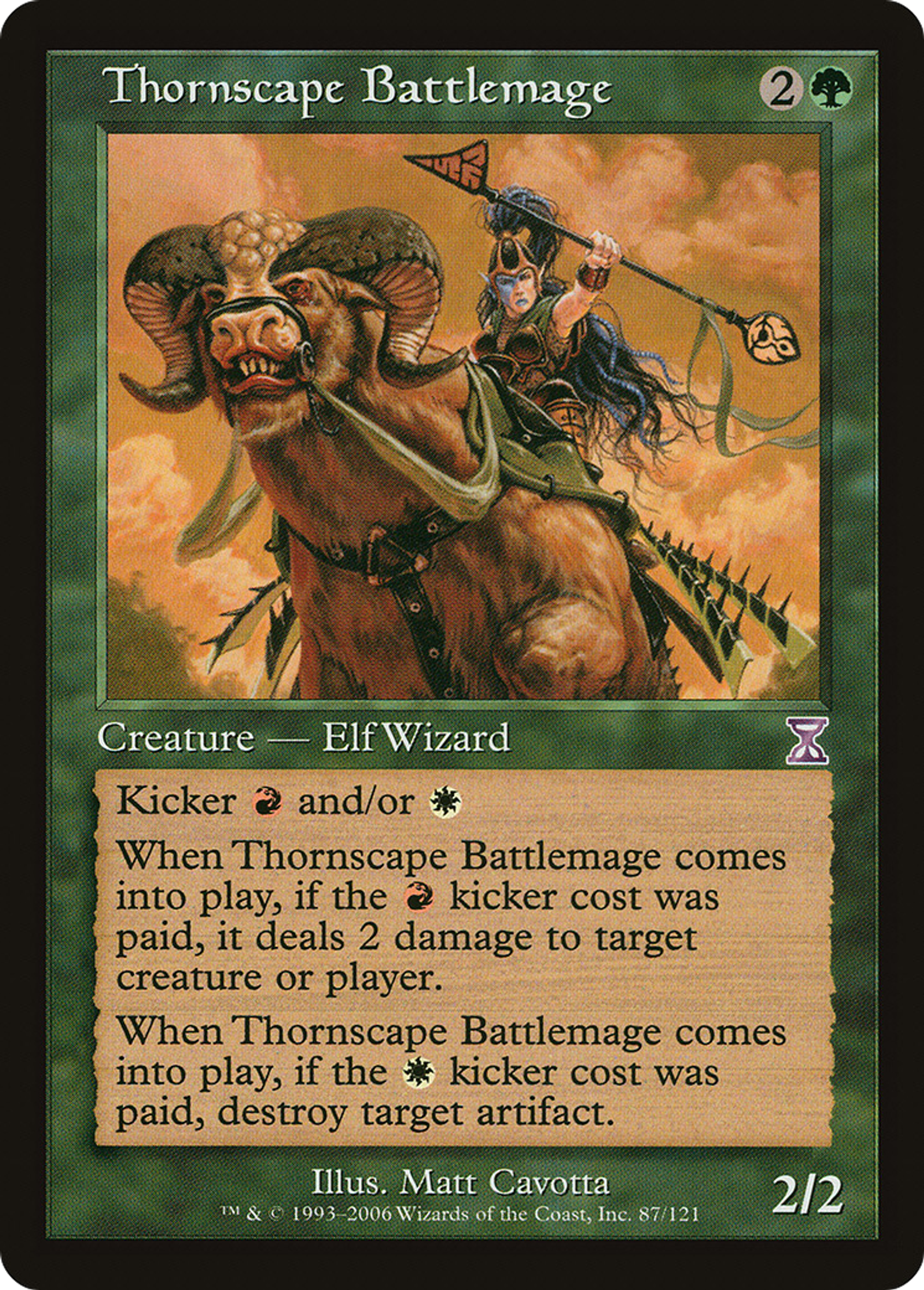 Thornscape Battlemage — Time Spiral Timeshifted — Magic: The Gathering