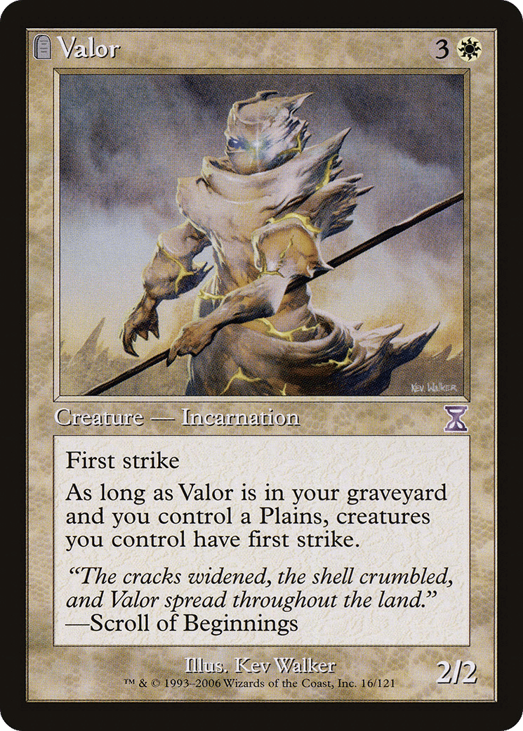 Valor — Time Spiral Timeshifted — Magic: The Gathering