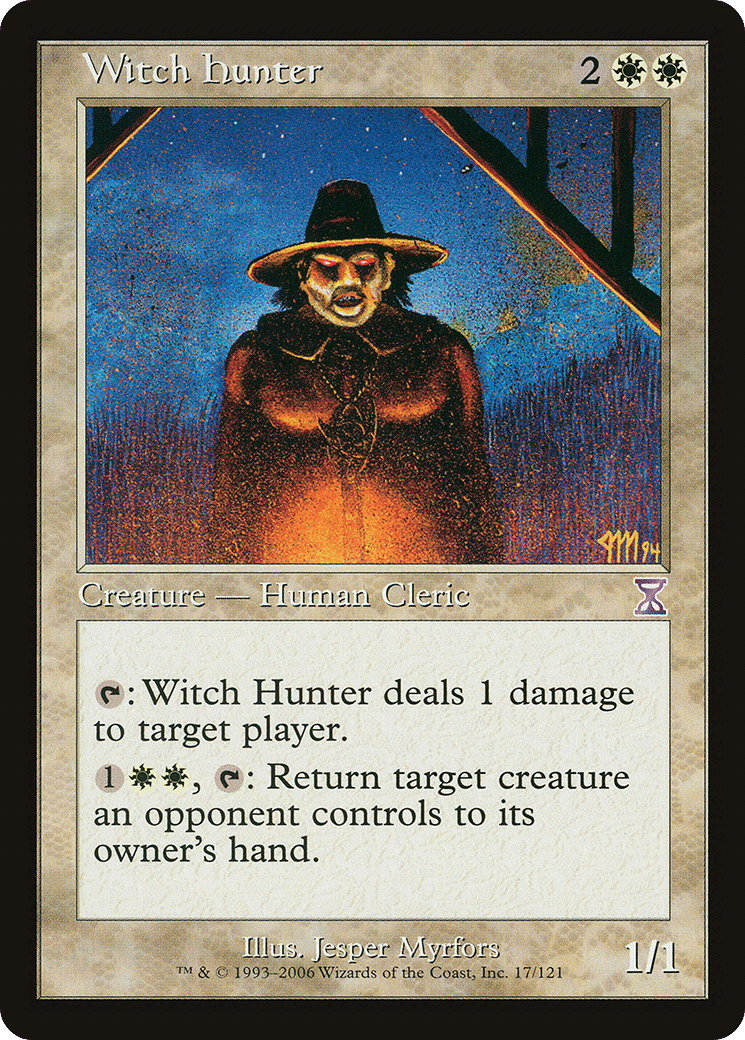 Witch Hunter — Time Spiral Timeshifted — Magic: The Gathering