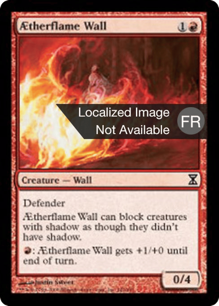 Mur de flammes aethériques — Time Spiral — Magic: The Gathering