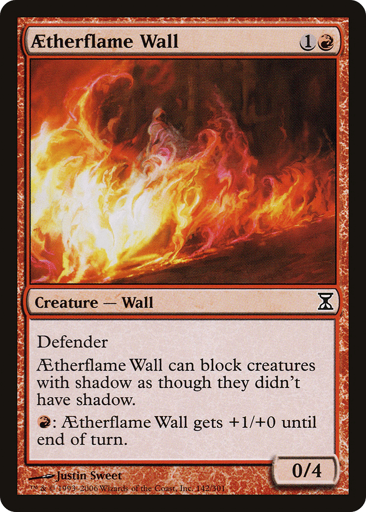 Mur de flammes aethériques — Time Spiral — Magic: The Gathering