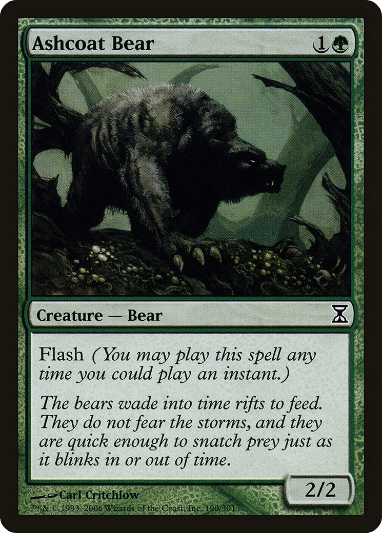 Ashcoat Bear — Time Spiral — Magic: The Gathering