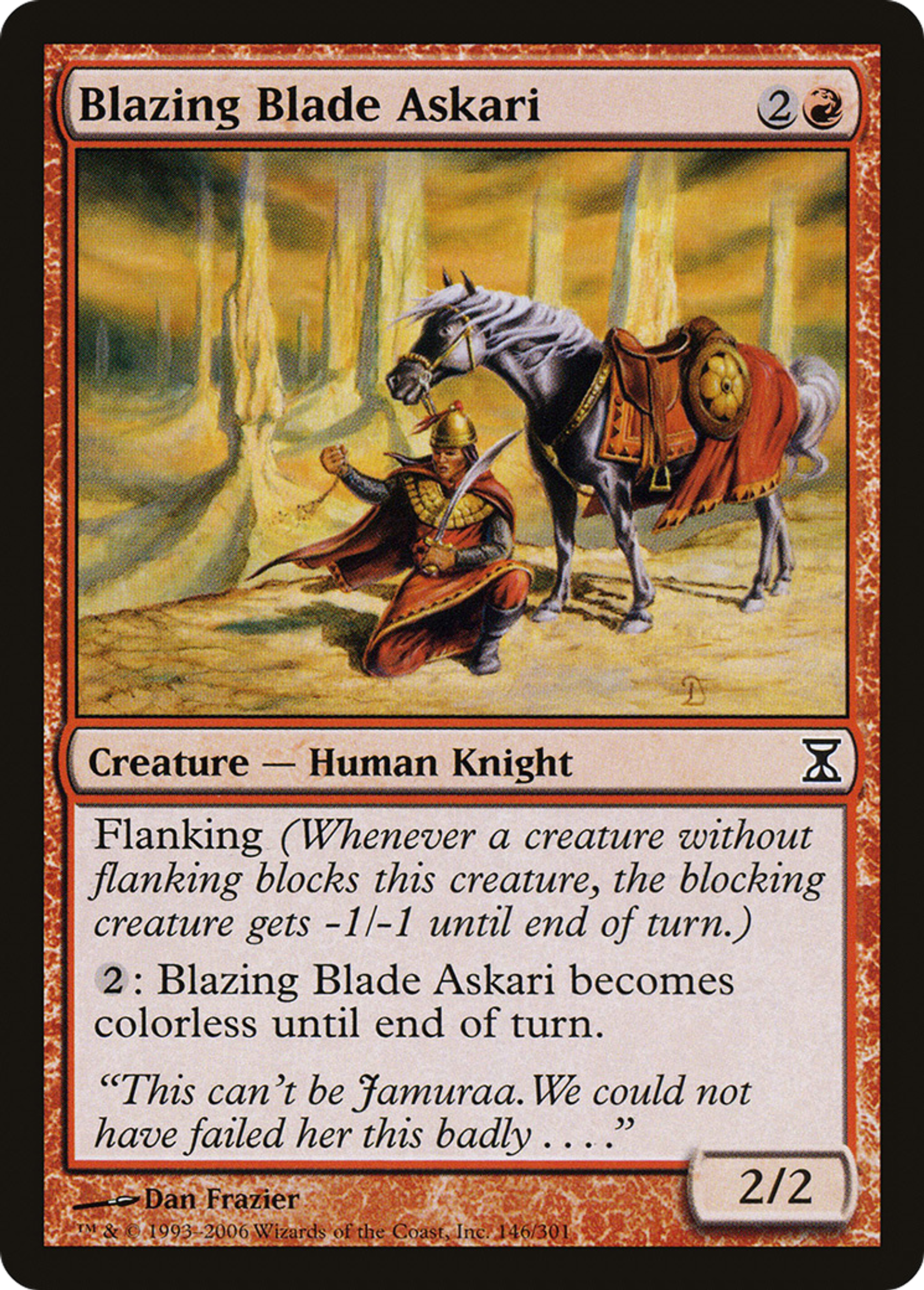 Blazing Blade Askari — Time Spiral — Magic: The Gathering