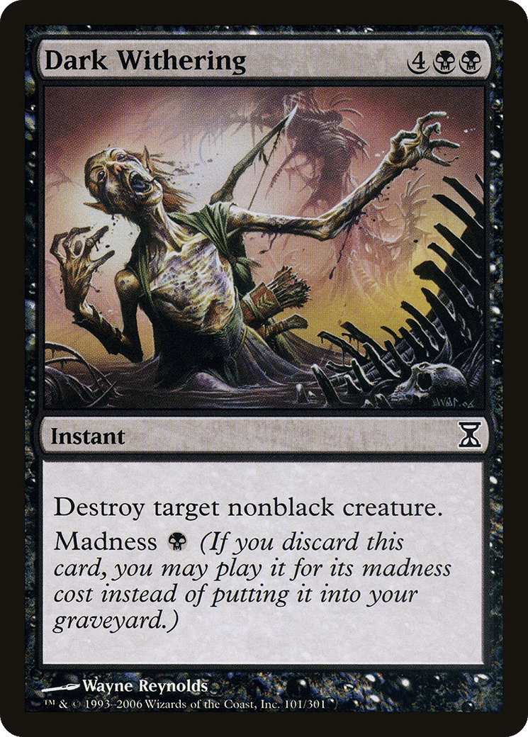Dark Withering — Time Spiral — Magic: The Gathering