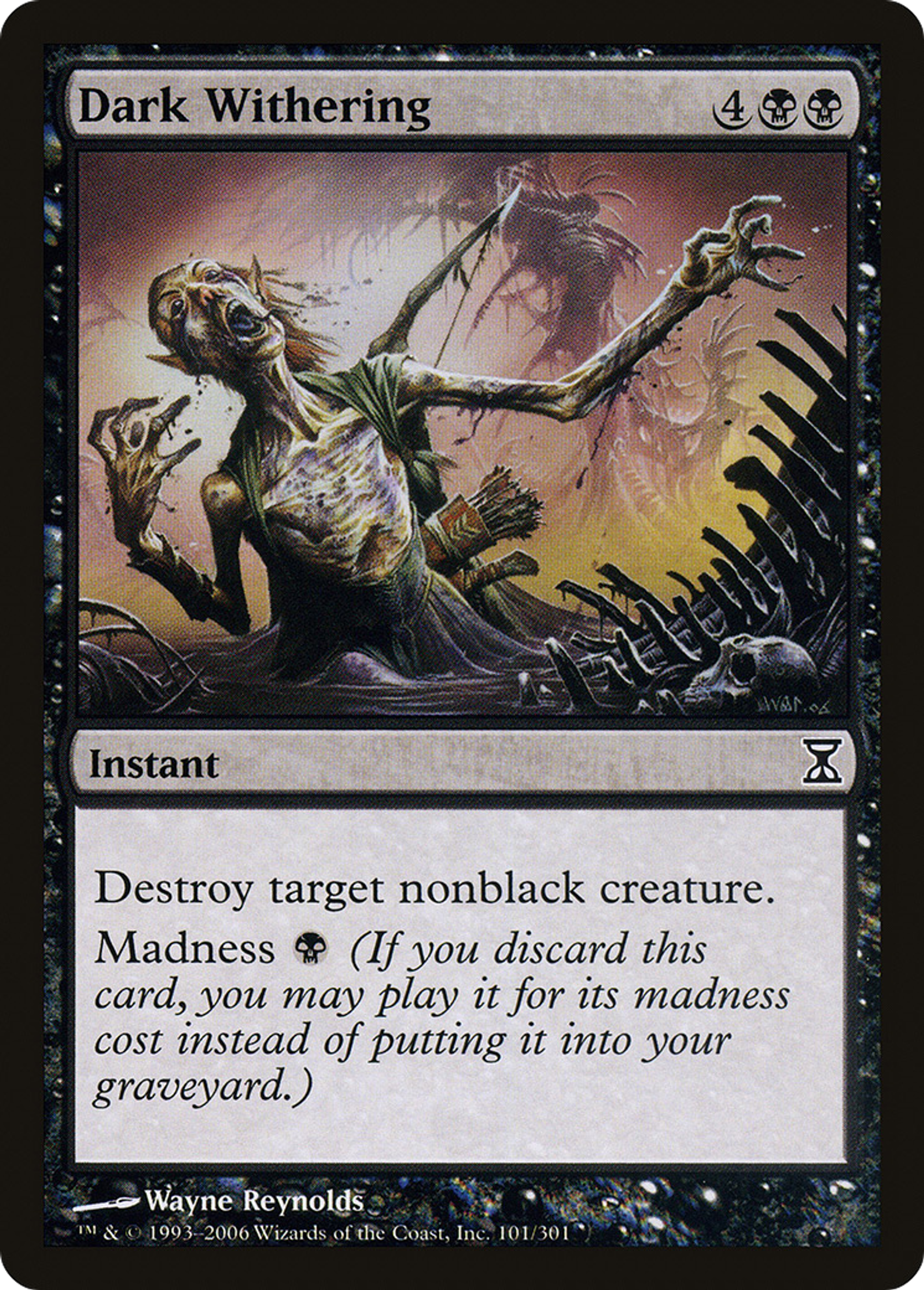 Dark Withering — Time Spiral — Magic: The Gathering