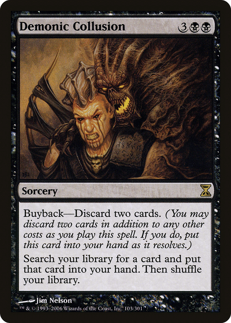 Demonic Collusion — Time Spiral — Magic: The Gathering
