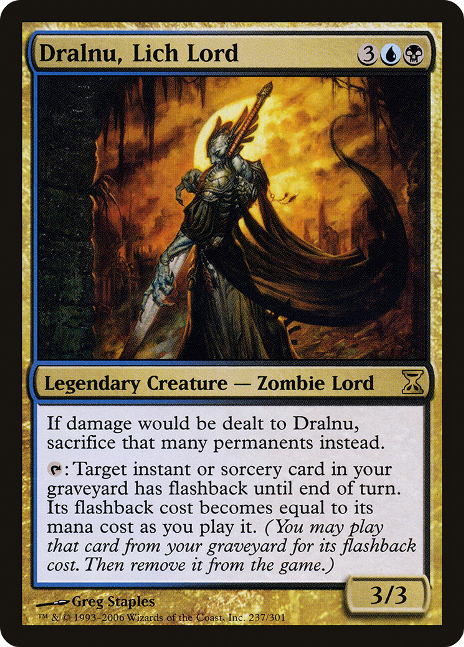Dralnu, seigneur liche — Time Spiral — Magic: The Gathering