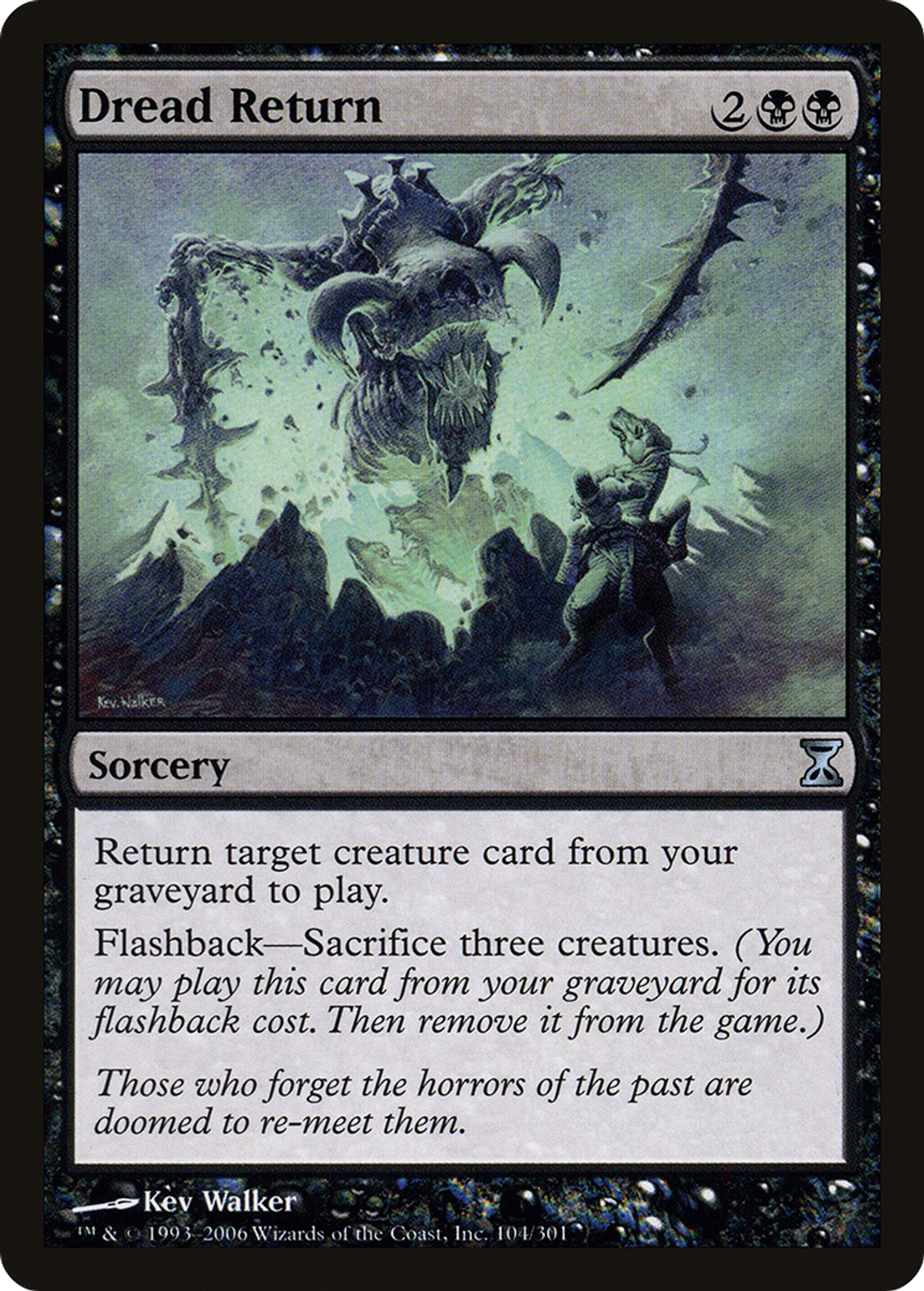 Dread Return — Time Spiral — Magic: The Gathering