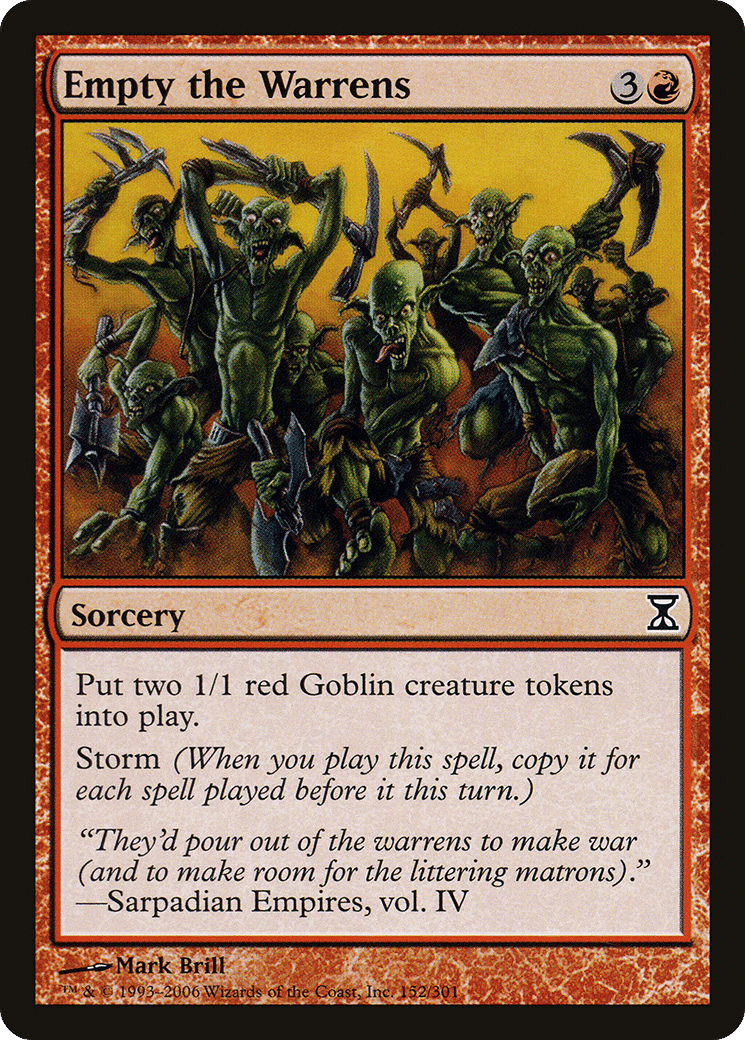 Empty the Warrens — Time Spiral — Magic: The Gathering