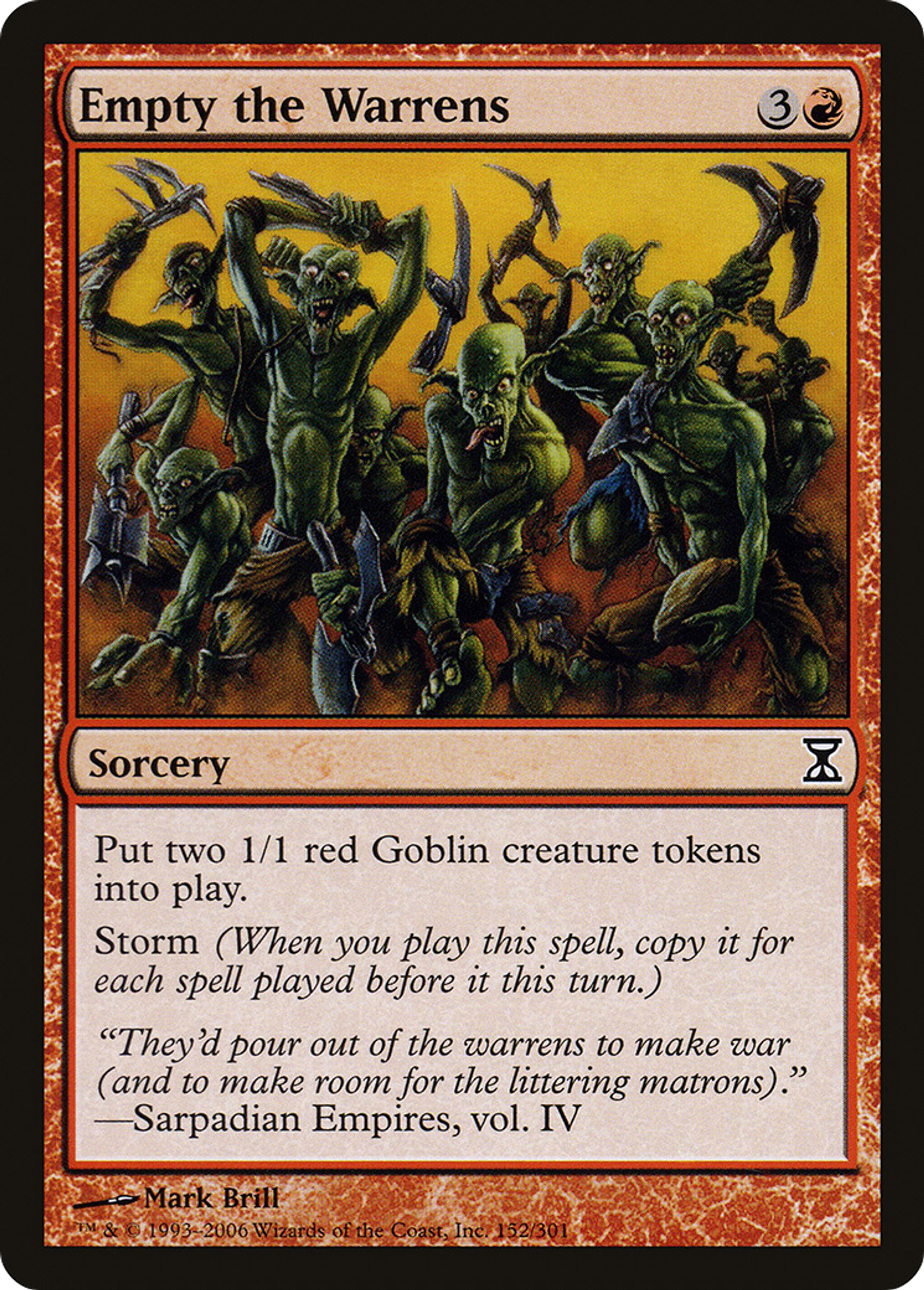 Empty the Warrens — Time Spiral — Magic: The Gathering