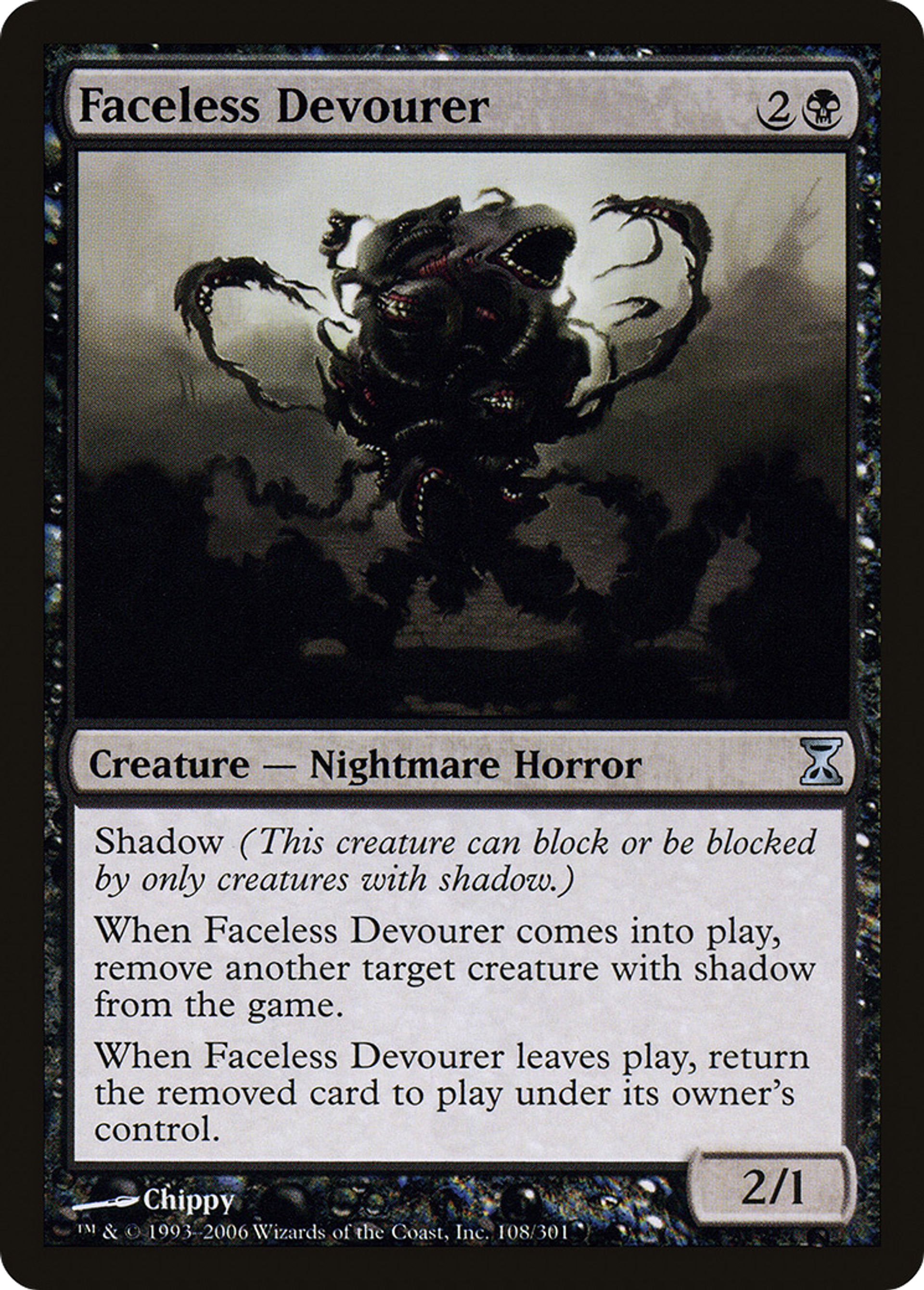 Faceless Devourer — Time Spiral — Magic: The Gathering