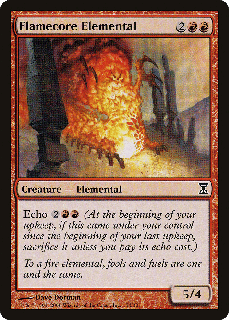Flamecore Elemental — Time Spiral — Magic: The Gathering