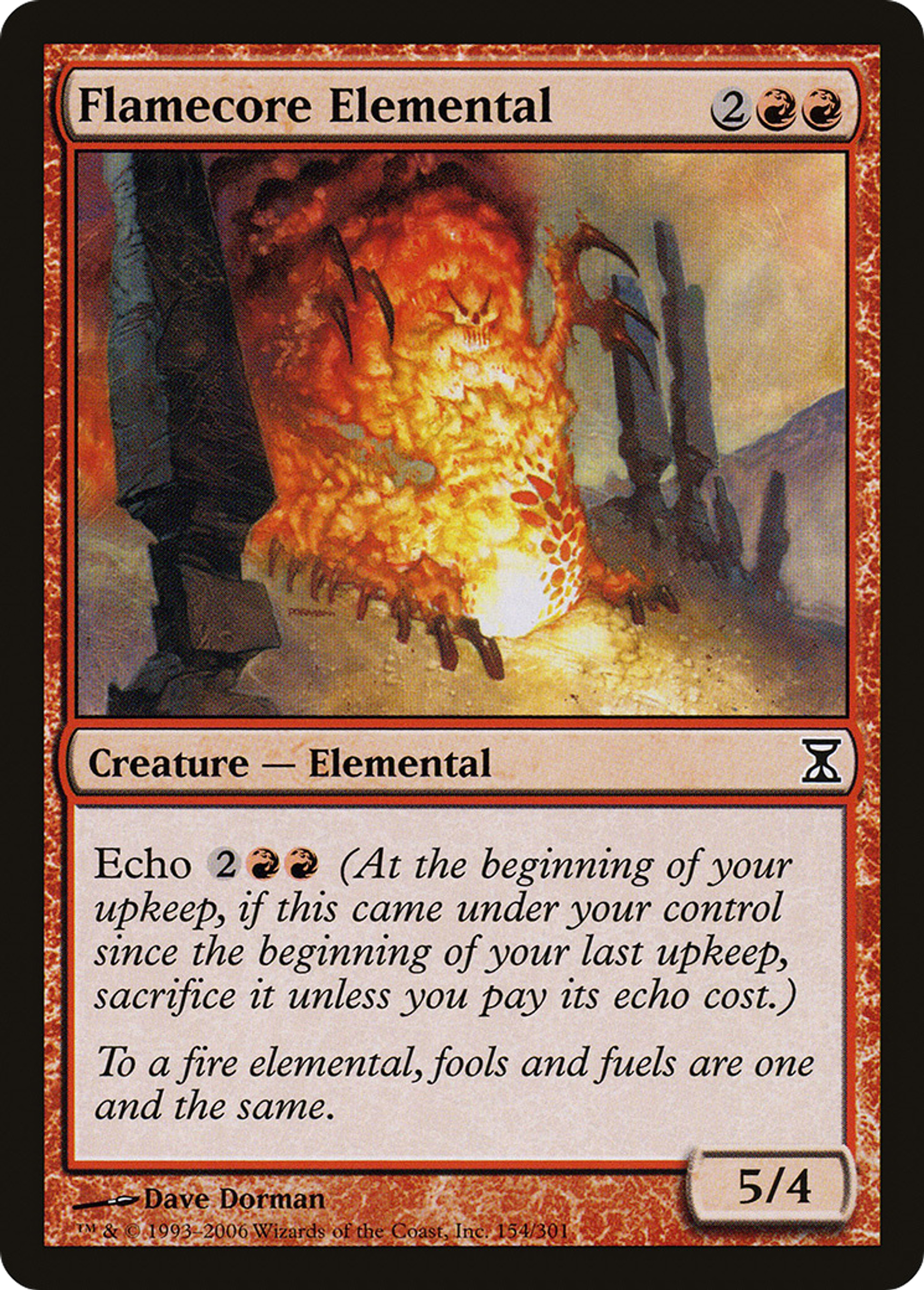 Flamecore Elemental — Time Spiral — Magic: The Gathering