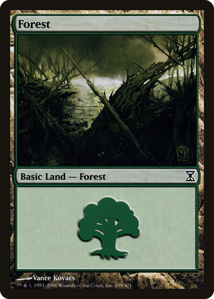 Forest — Time Spiral — Magic: The Gathering