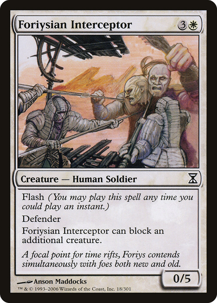 Foriysian Interceptor — Time Spiral — Magic: The Gathering