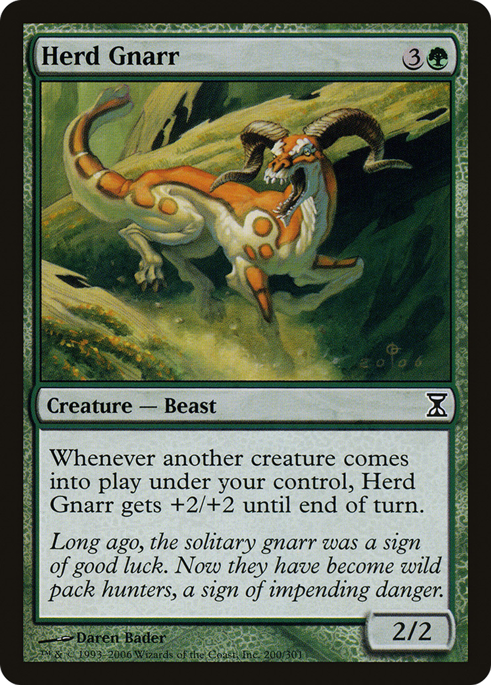 Gnarr de troupeau — Time Spiral — Magic: The Gathering