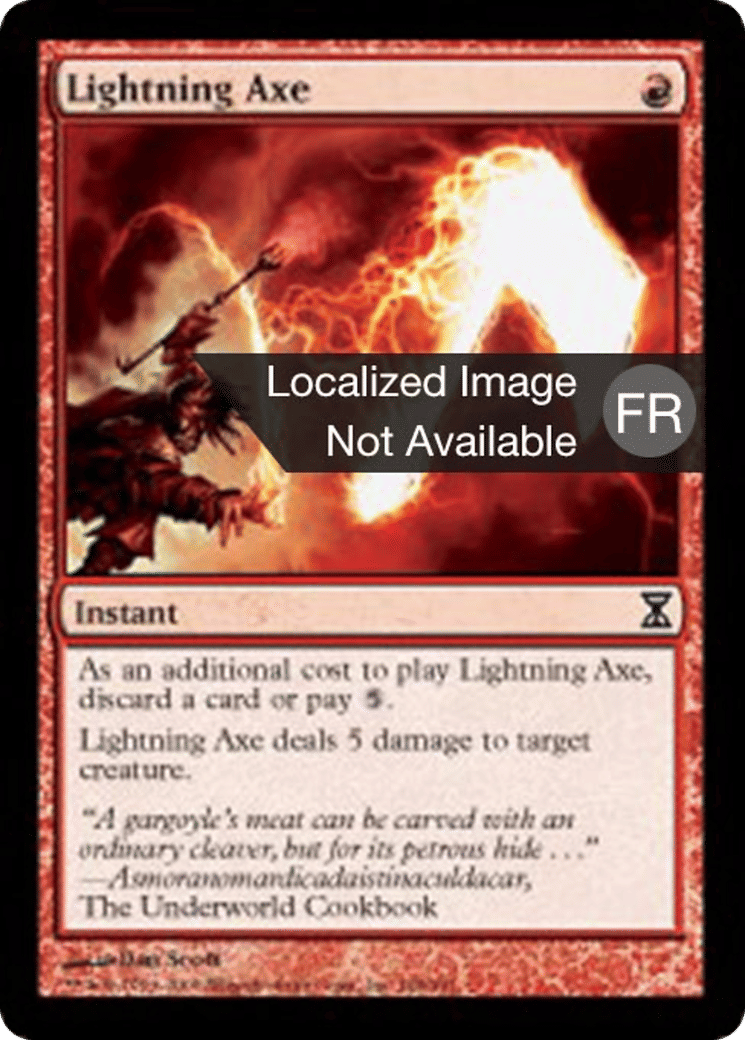 Hache d'éclairs — Time Spiral — Magic: The Gathering