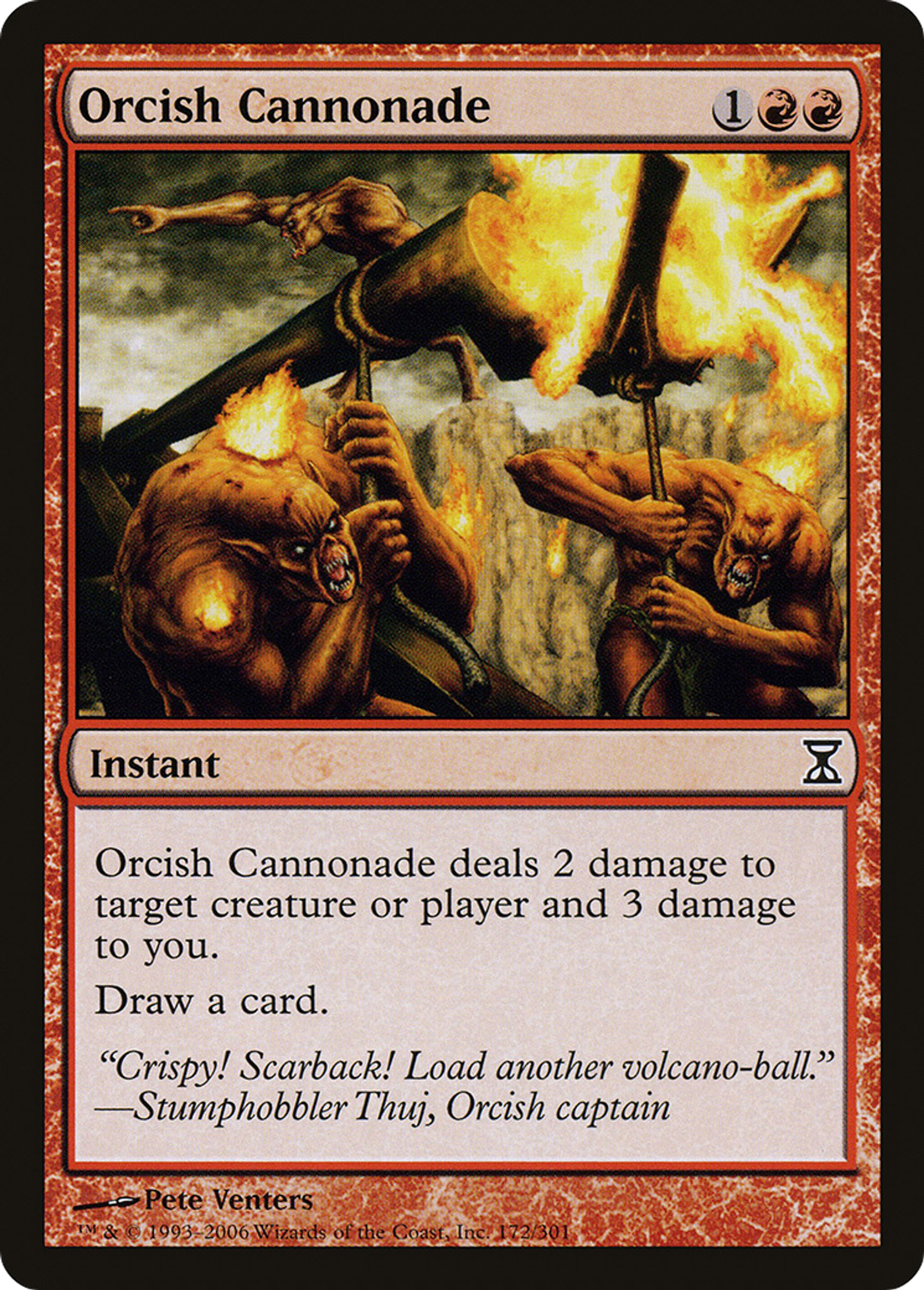 Canonnade orque — Time Spiral — Magic: The Gathering