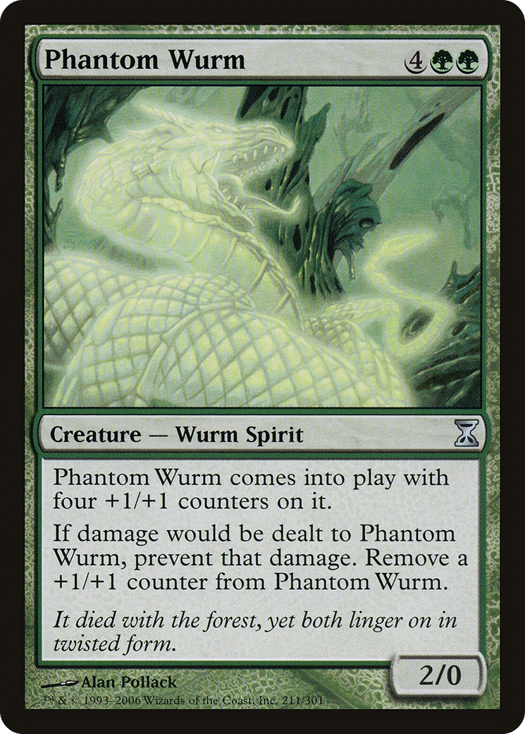 Phantom Wurm — Time Spiral — Magic: The Gathering