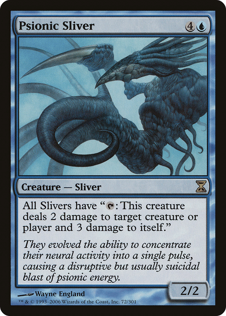 Psionic Sliver — Time Spiral — Magic: The Gathering