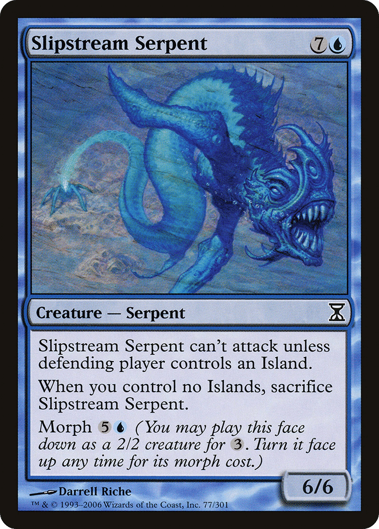 Slipstream Serpent — Time Spiral — Magic: The Gathering