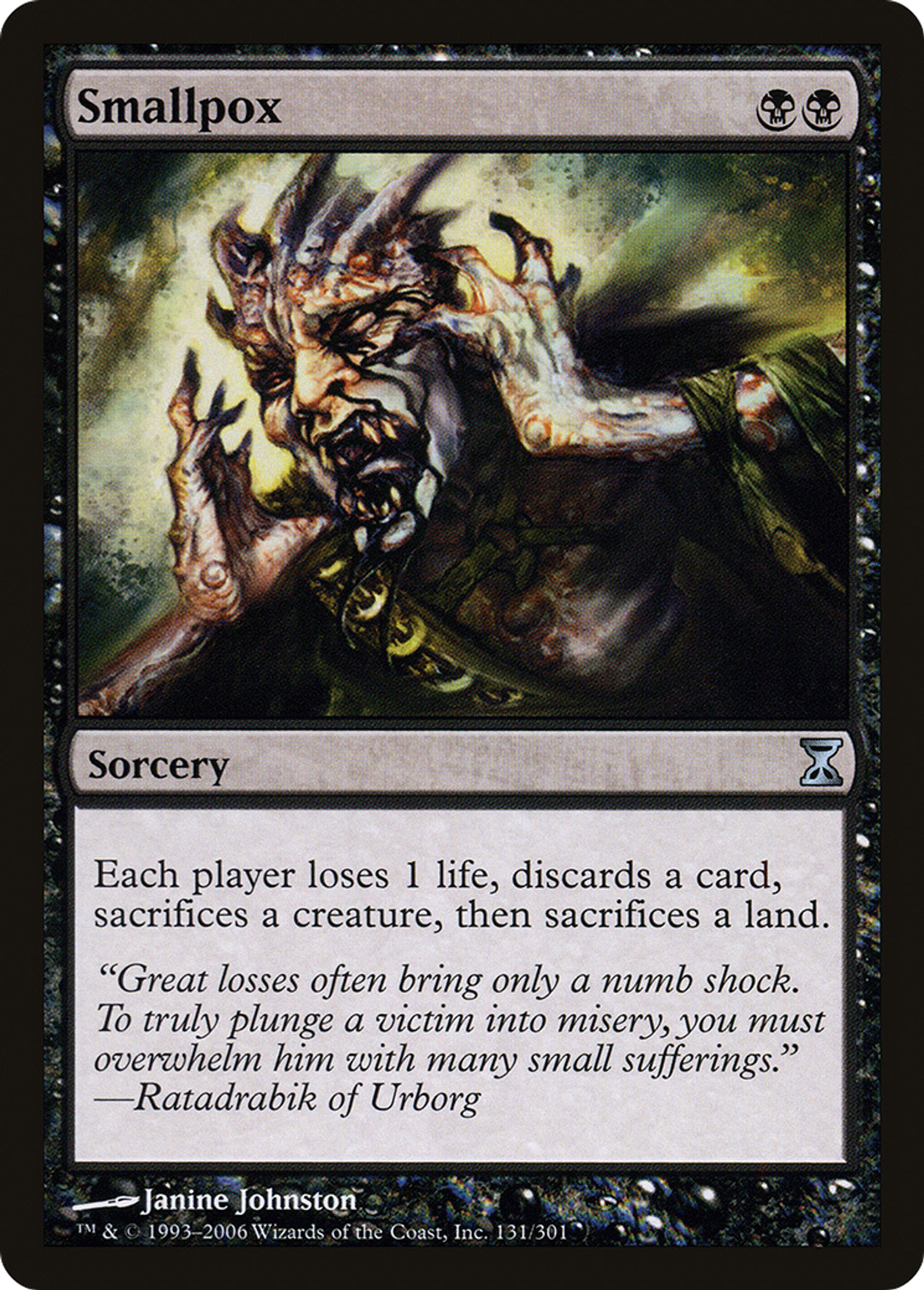 Smallpox — Time Spiral — Magic: The Gathering
