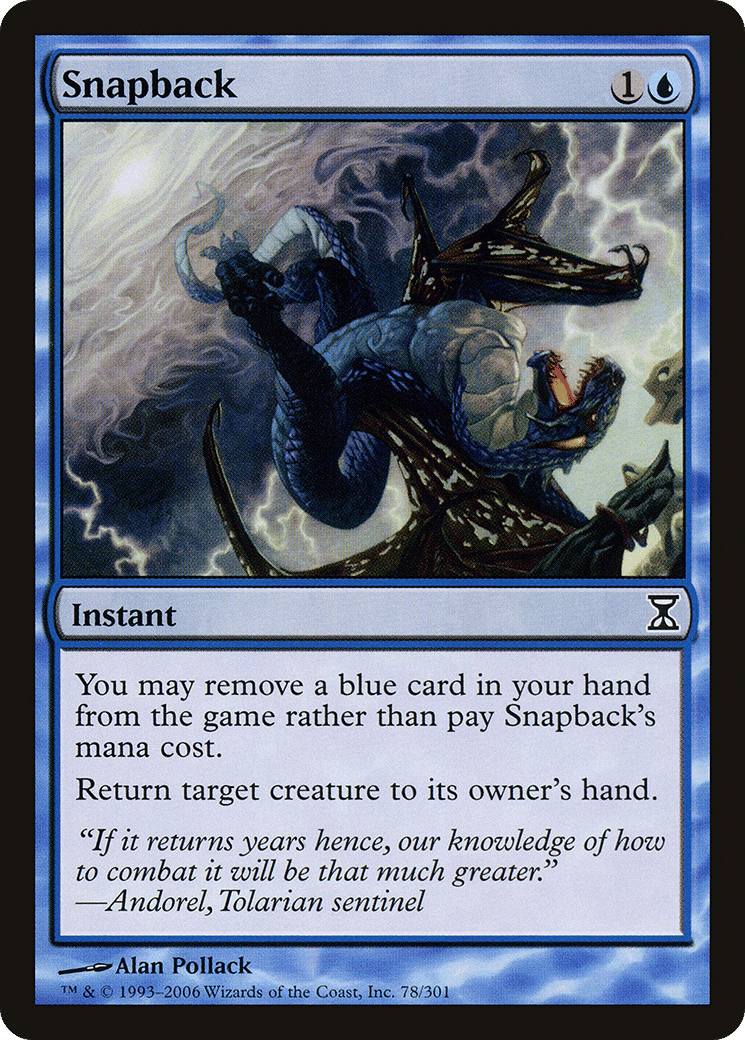 Snapback — Time Spiral — Magic: The Gathering