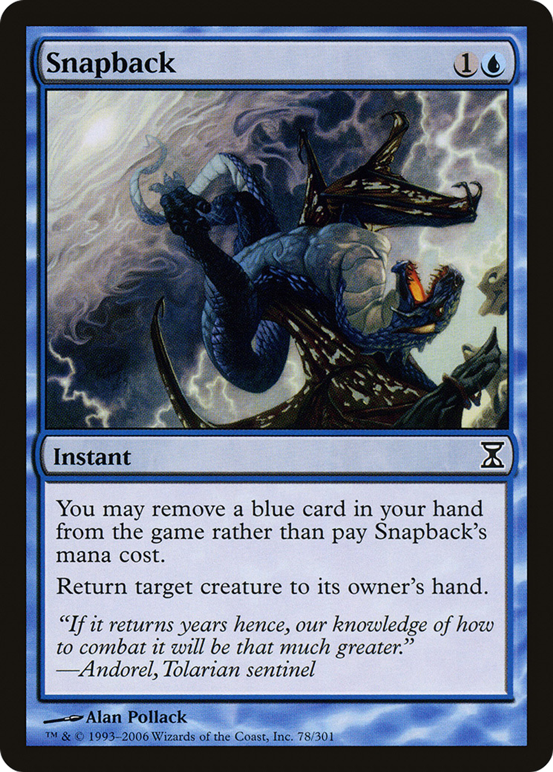Snapback — Time Spiral — Magic: The Gathering