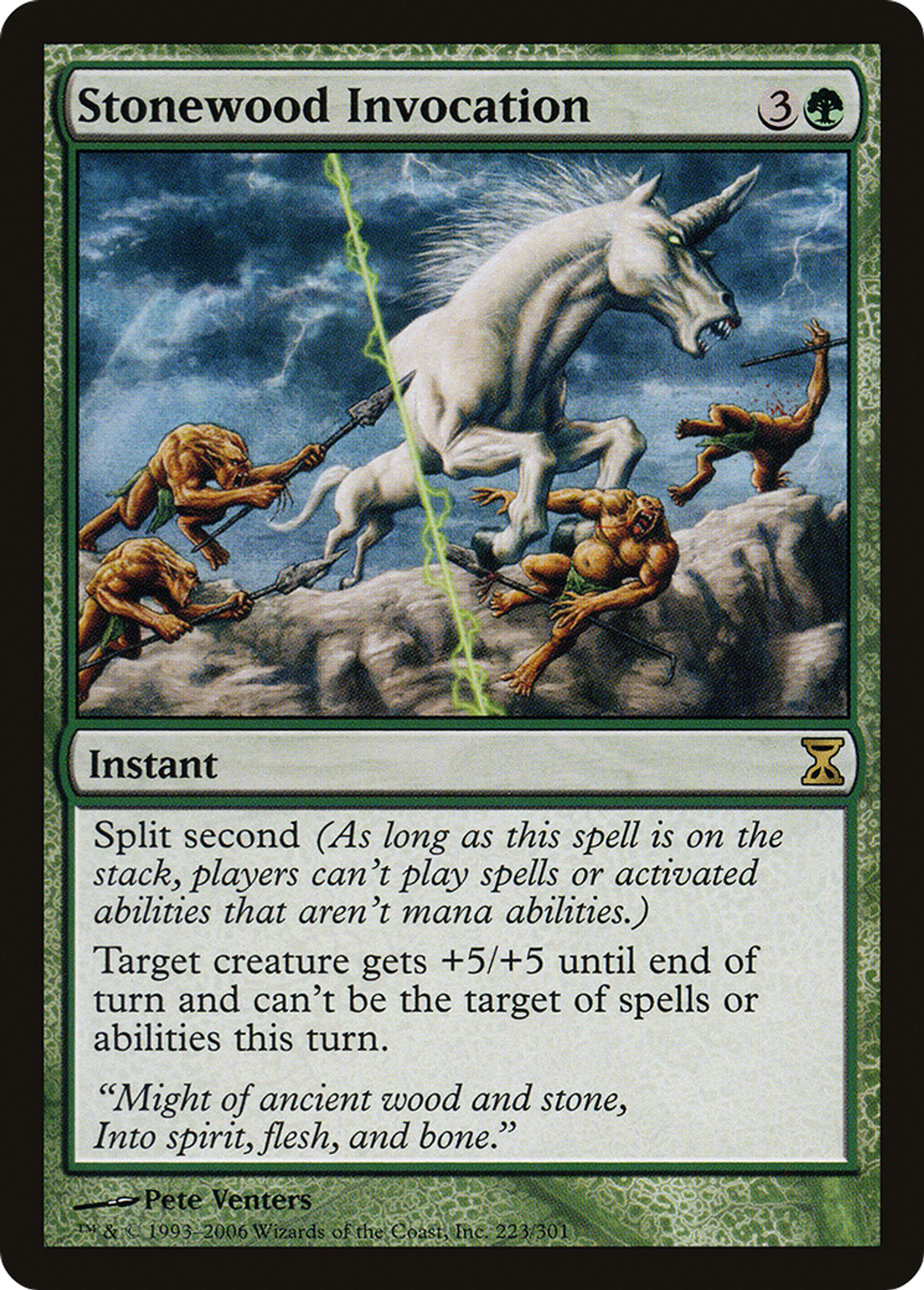 Invocation de pierrebois — Time Spiral — Magic: The Gathering