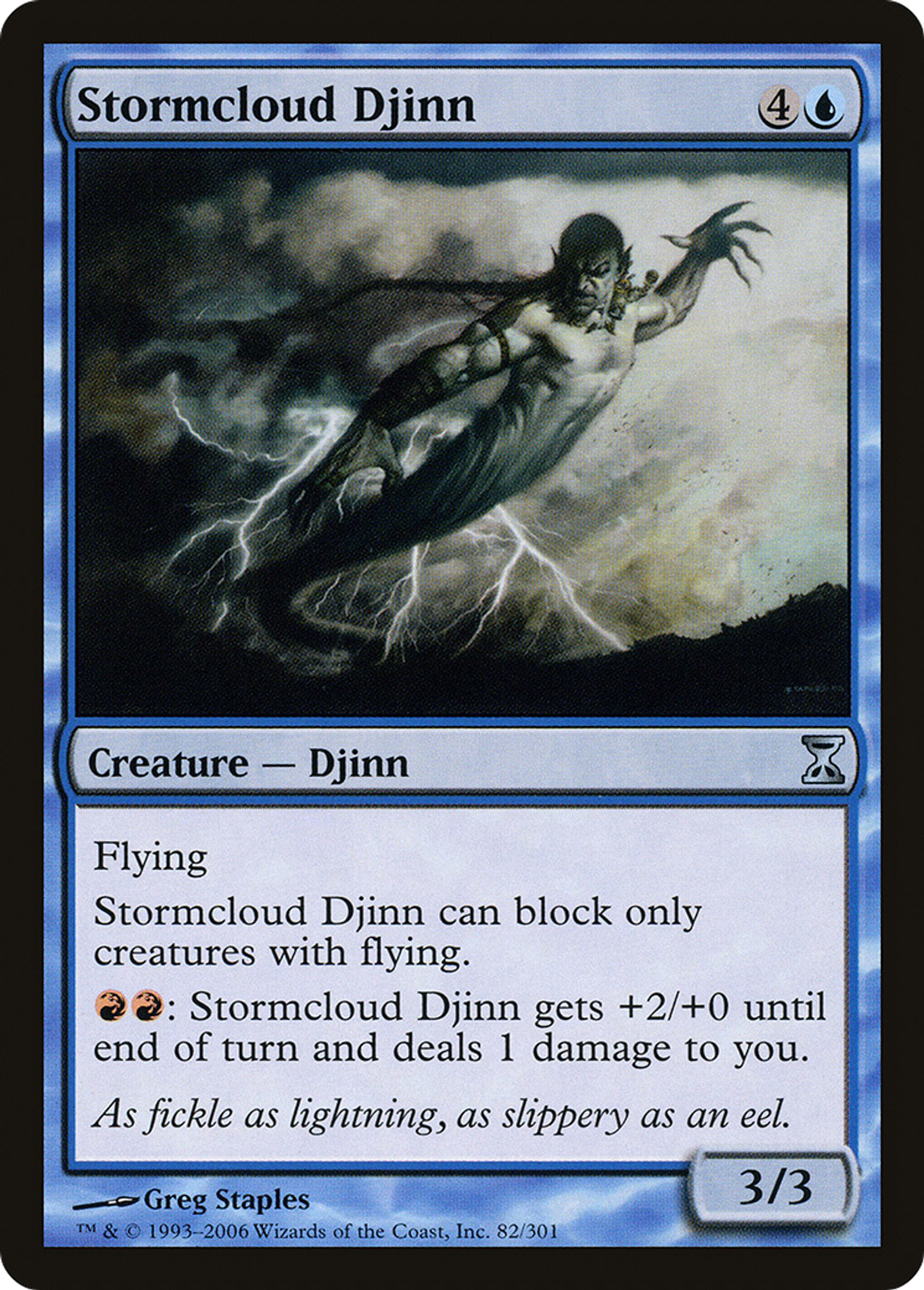 Stormcloud Djinn — Time Spiral — Magic: The Gathering