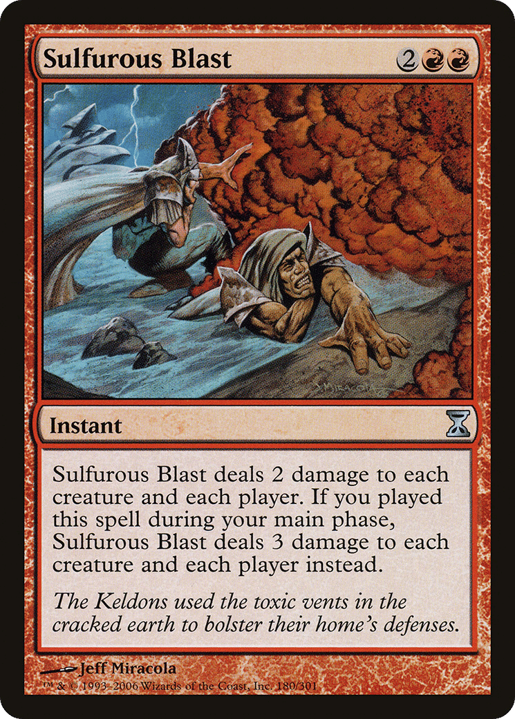 Sulfurous Blast — Time Spiral — Magic: The Gathering