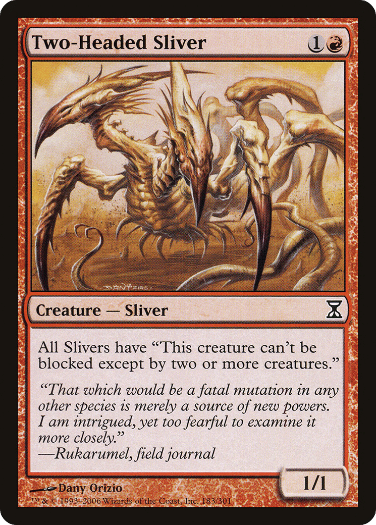 Two-Headed Sliver — Time Spiral — Magic: The Gathering