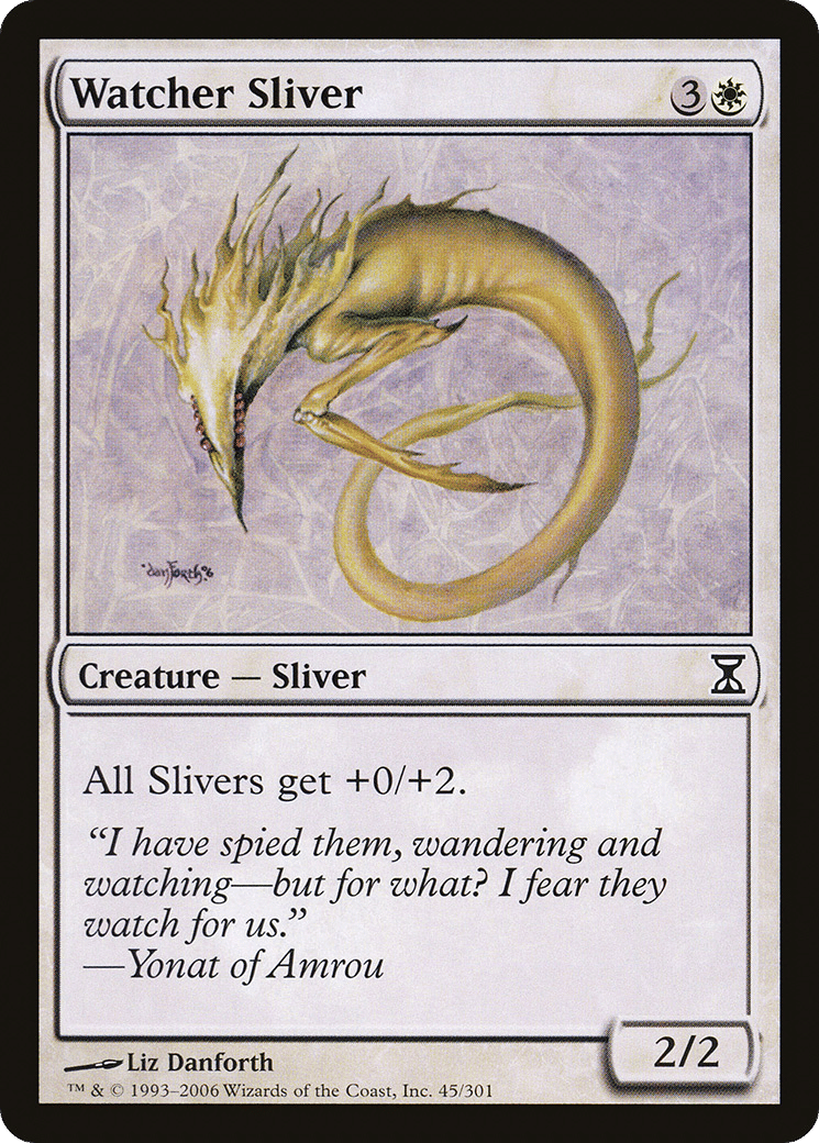 Watcher Sliver — Time Spiral — Magic: The Gathering