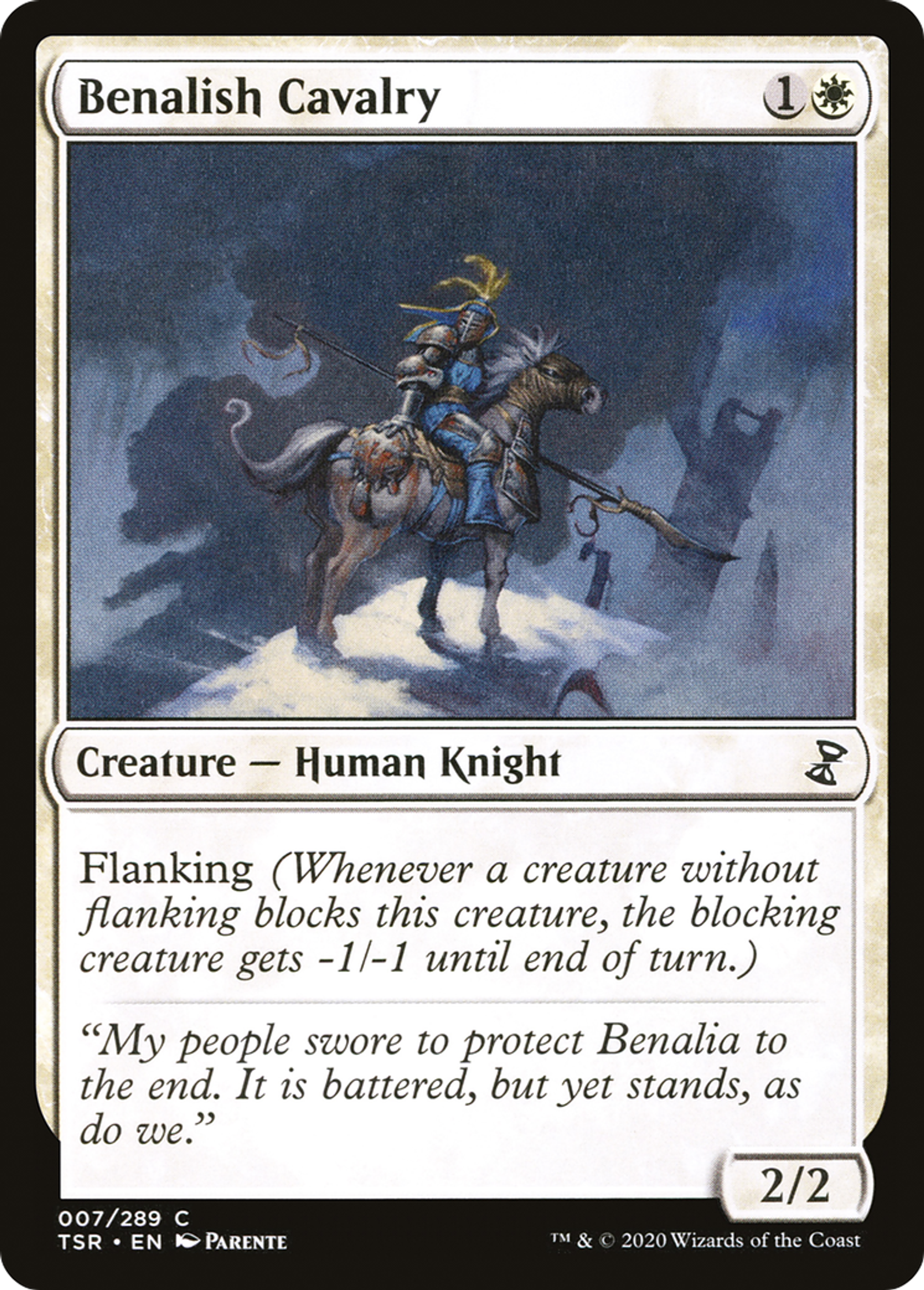 Benalish Cavalry — Time Spiral Remastered — Magic: The Gathering