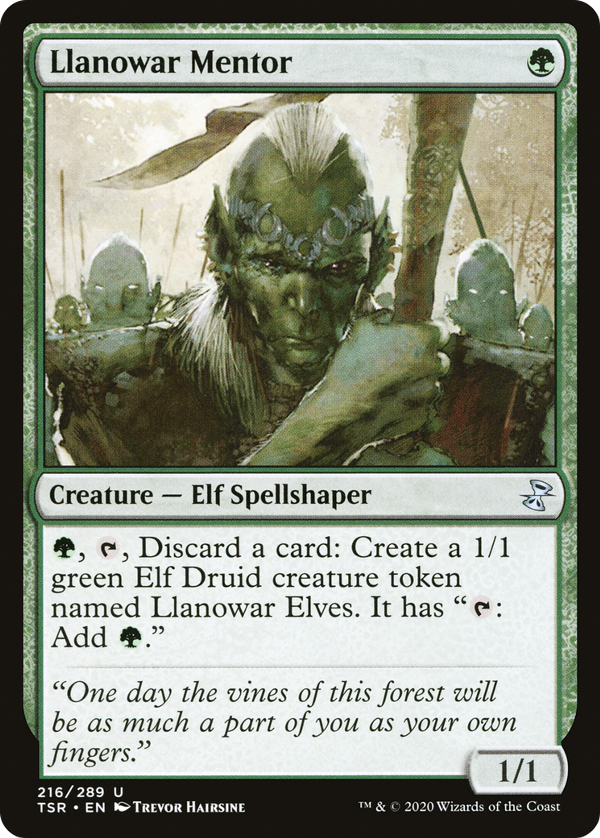 Mentor de Llanowar — Time Spiral Remastered — Magic: The Gathering