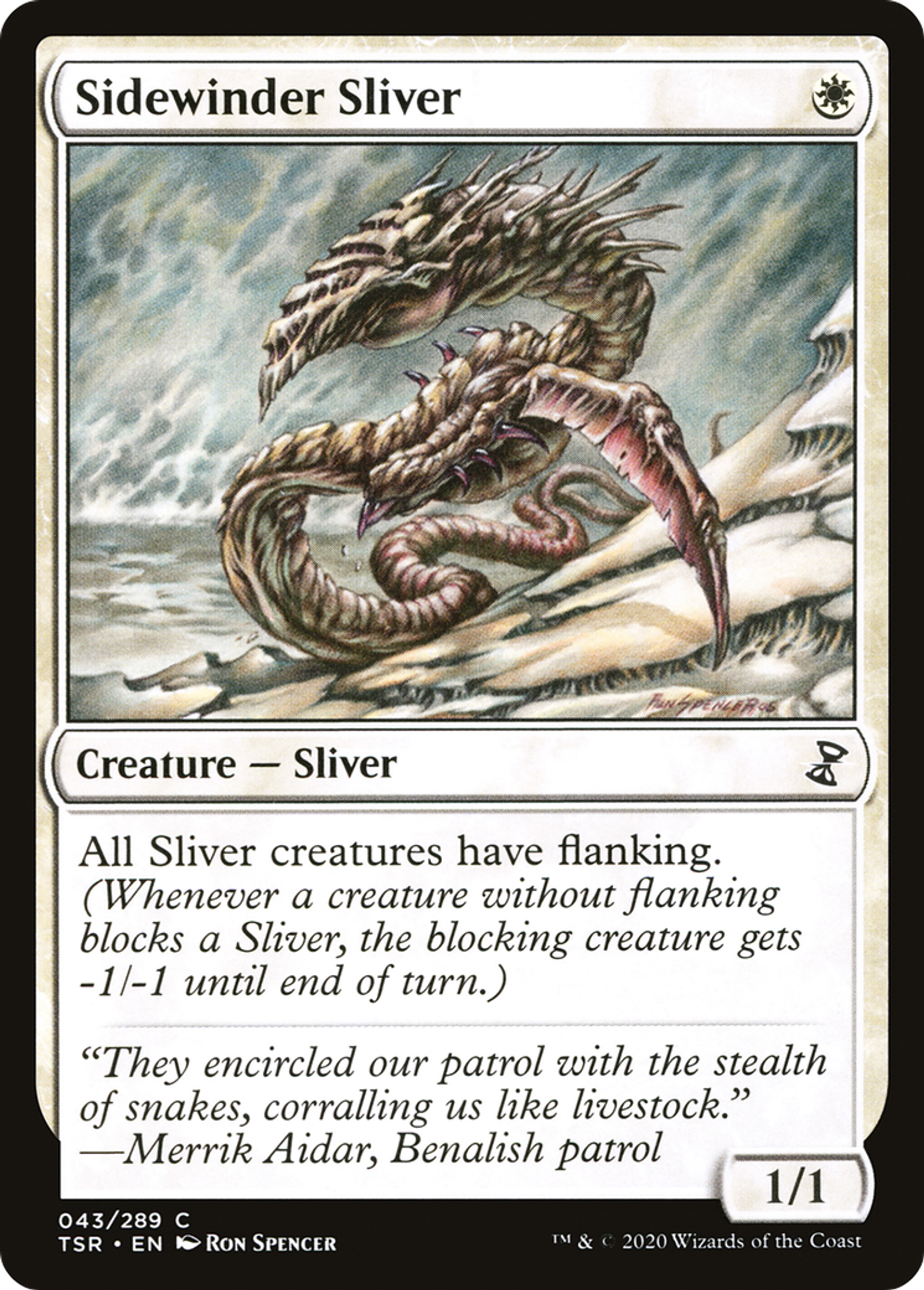 Sidewinder Sliver — Time Spiral Remastered — Magic: The Gathering