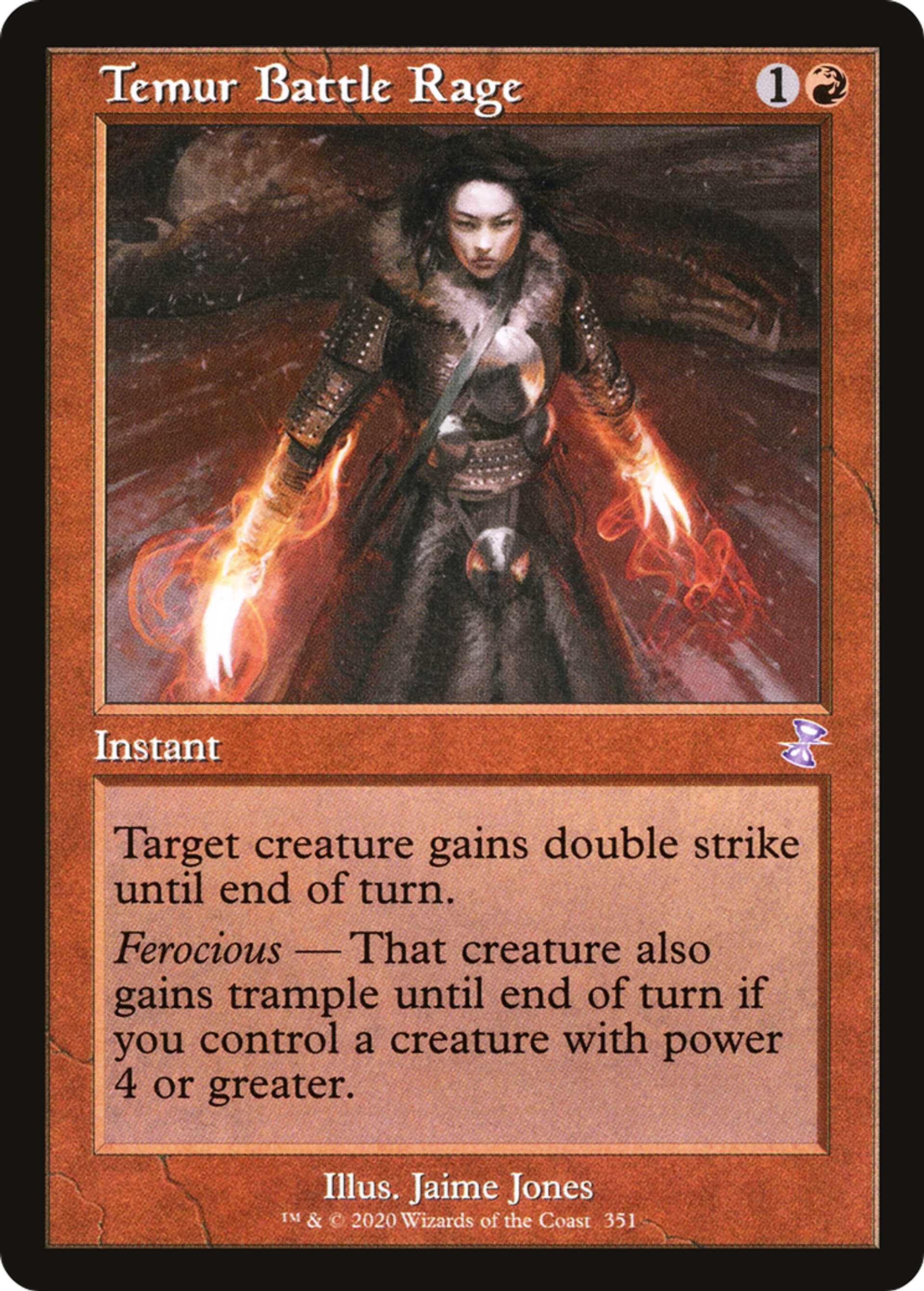Rage de bataille temurienne — Time Spiral Remastered — Magic: The Gathering