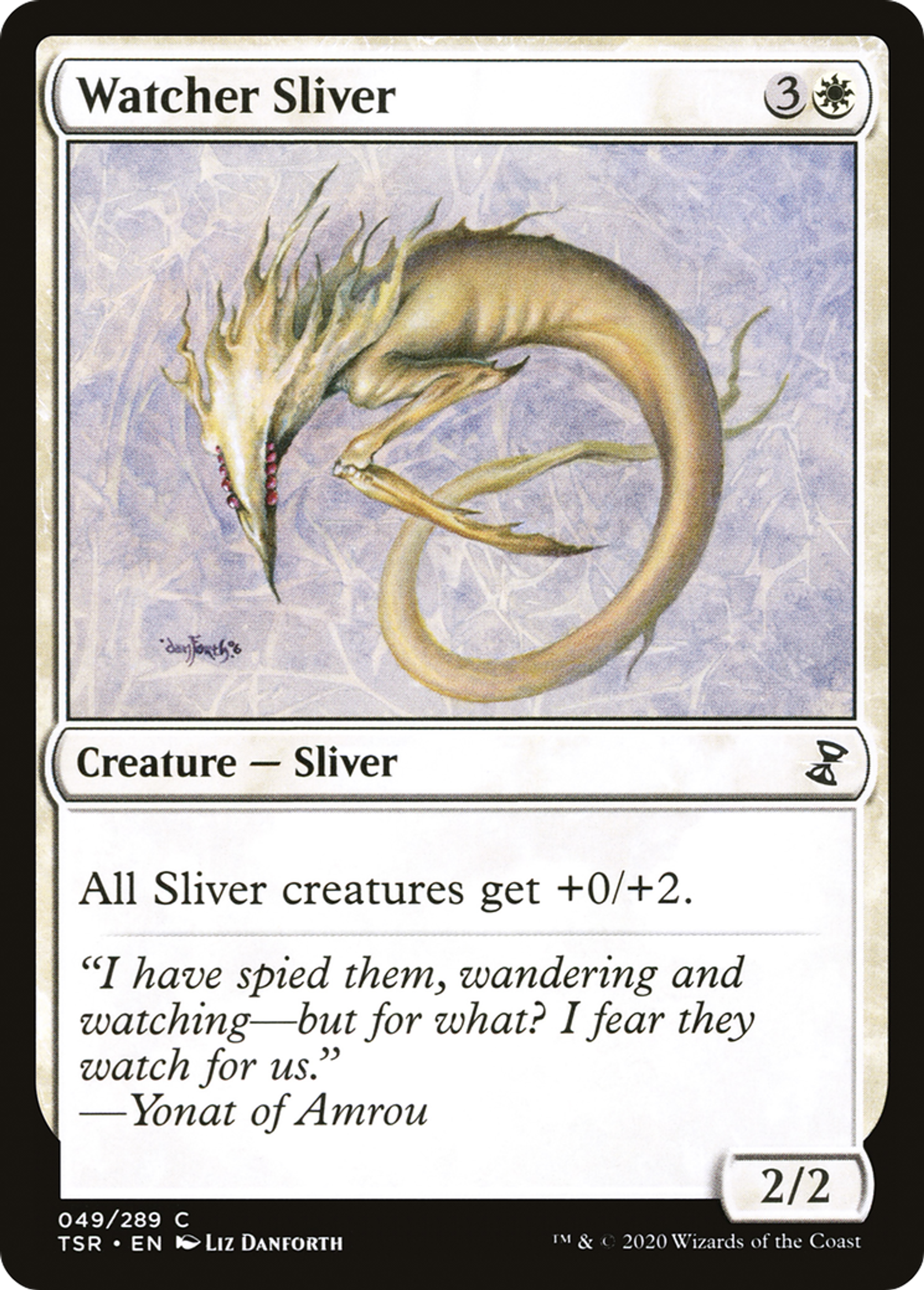 Watcher Sliver — Time Spiral Remastered — Magic: The Gathering
